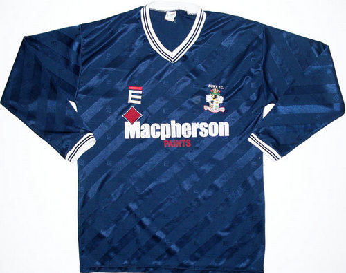 maillot bury fc exterieur 1987-1989 rétro