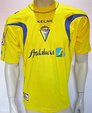 maillot cadix cf domicile 2005-2006 pas cher