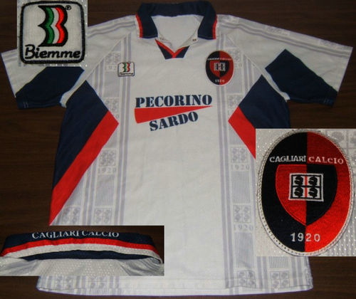 maillot cagliari calcio exterieur 1998-1999 rétro