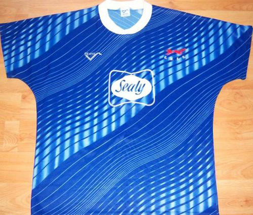 maillot carlisle united fc domicile 1990-1991 rétro