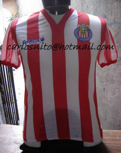 maillot cd guadalajara domicile 1982-1984 rétro