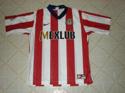 maillot cd guadalajara domicile 1996-1997 rétro