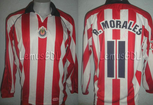 maillot cd guadalajara domicile 2003-2004 rétro