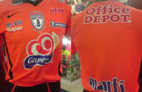 maillot cf pachuca exterieur 2010-2013 pas cher