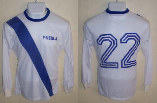 maillot cf puebla domicile 1985 rétro