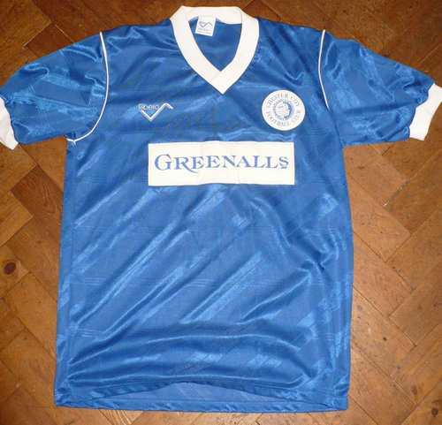 maillot chester city domicile 1989-1990 rétro