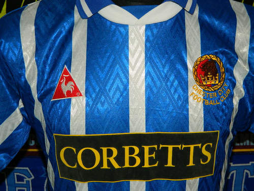 maillot chester city domicile 1995-1996 pas cher