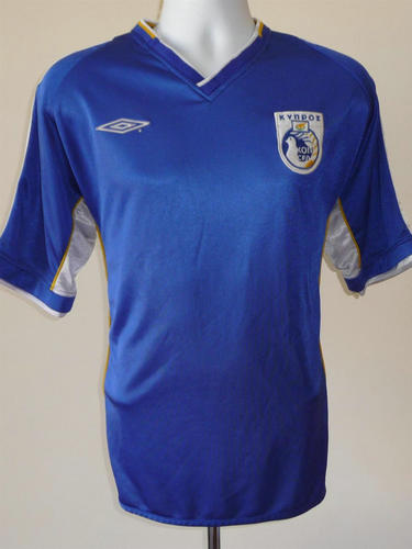 maillot chypre domicile 2002-2003 rétro