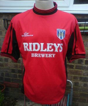 maillot colchester united exterieur 2001-2003 rétro