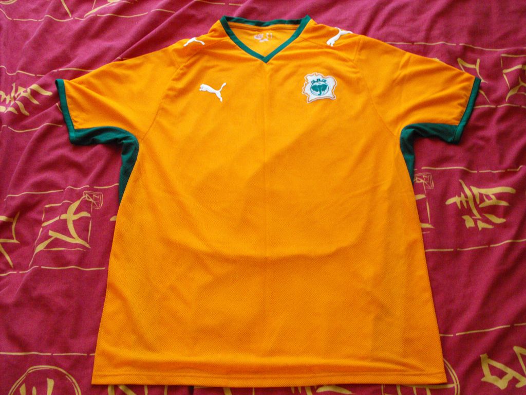 maillot côte d'ivoire domicile 2008-2009 pas cher