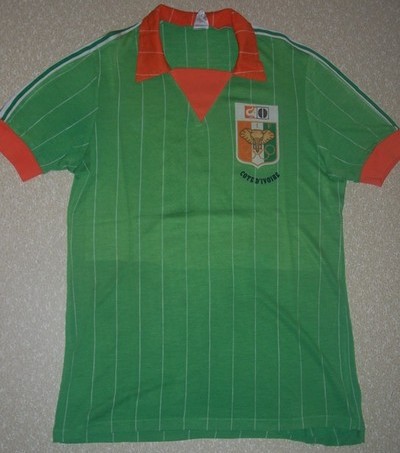 maillot côte d'ivoire exterieur 1984-1985 pas cher