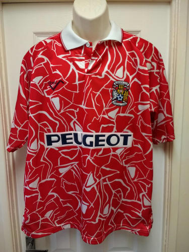 maillot coventry city fc exterieur 1992-1994 rétro