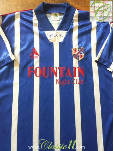 maillot cowdenbeath fc domicile 1995-1996 rétro