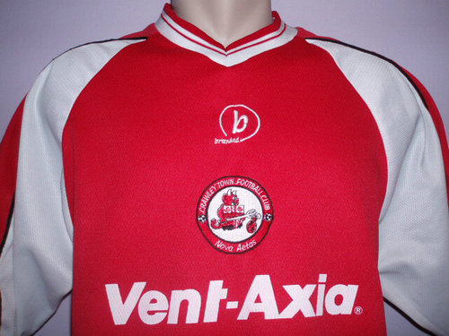 maillot crawley town fc domicile 2000-2001 rétro