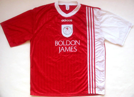 maillot crewe alexandra fc domicile 1996-1997 rétro