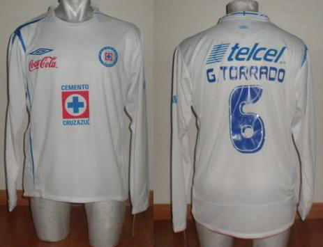 maillot cruz azul exterieur 2007 rétro