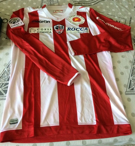 maillot de ac ajaccio domicile 2015-2016 rétro