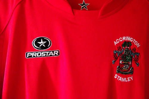 maillot de accrington stanley domicile 2008-2010 rétro