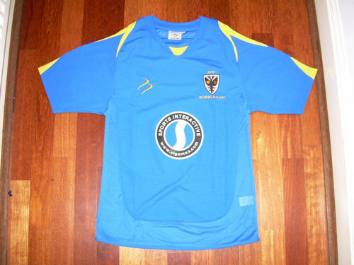 maillot de afc wimbledon domicile 2006-2008 rétro