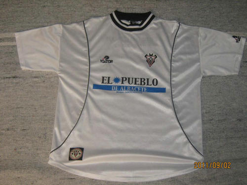 maillot de albacete balompié domicile 2002-2003 rétro