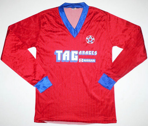 maillot de aldershot town domicile 1986-1988 rétro