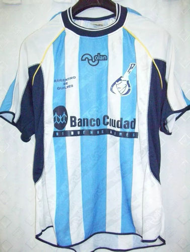 maillot de argentino de quilmes domicile 2001-2002 rétro