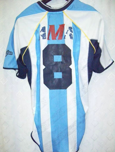 maillot de argentino de quilmes domicile 2001-2002 rétro