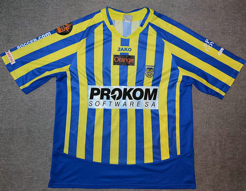 maillot de arka gdynia domicile 2006-2007 rétro