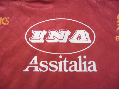 maillot de as rome domicile 1995-1996 rétro