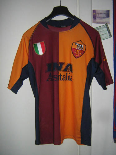 maillot de as rome réplique 2001-2002 rétro