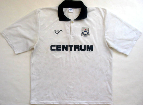 maillot de ayr united domicile 1990-1991 rétro