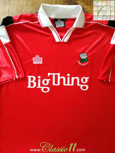 maillot de barnsley fc domicile 2000-2001 rétro