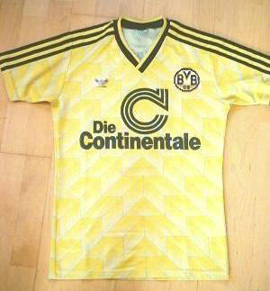 maillot de borussia dortmund domicile 1988-1989 rétro
