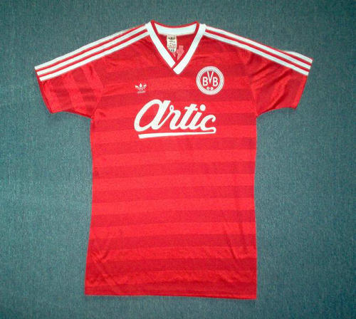 maillot de borussia dortmund exterieur 1984-1986 rétro