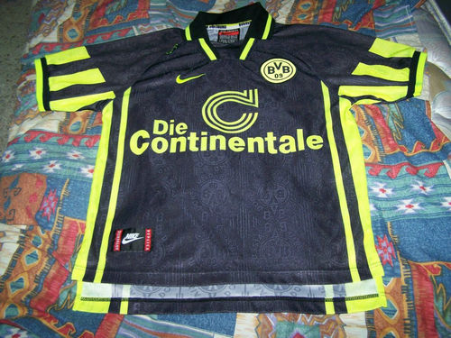 maillot de borussia dortmund exterieur 1996-1997 rétro
