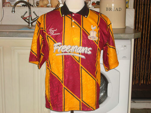 maillot de bradford city afc domicile 1991-1993 rétro