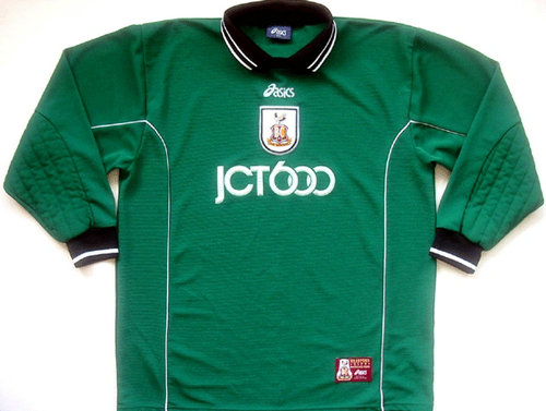 maillot de bradford city afc gardien 1999-2001 rétro
