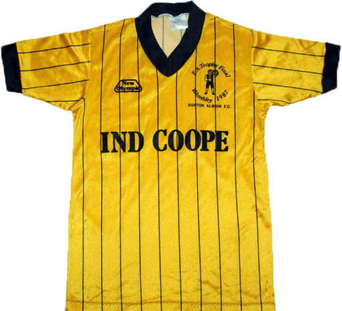 maillot de burton albion particulier 1987 rétro