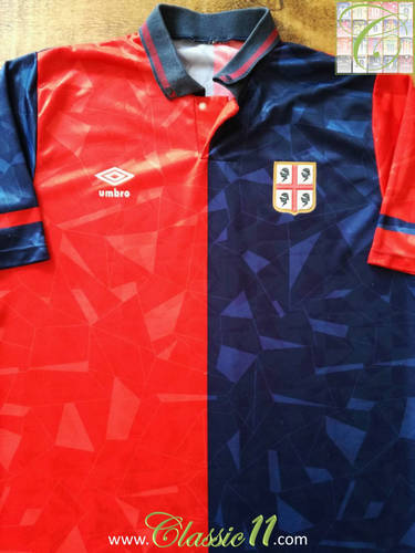 maillot de cagliari calcio domicile 1990-1992 rétro