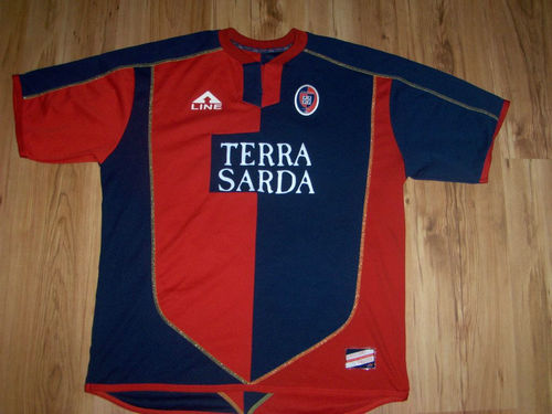 maillot de cagliari calcio domicile 2004-2005 rétro