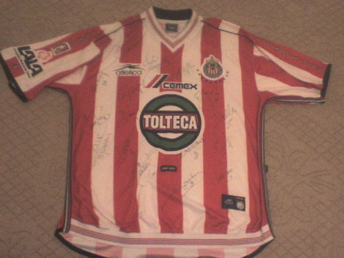 maillot de cd guadalajara domicile 2001-2002 rétro