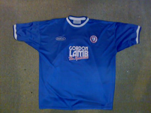 maillot de chesterfield fc domicile 2000-2001 rétro