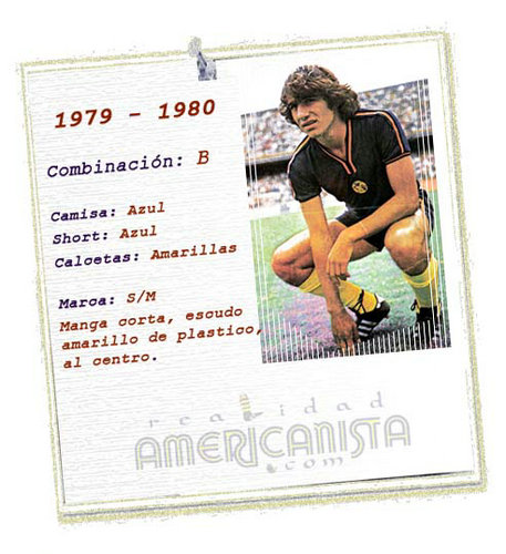 maillot de club américa exterieur 1979-1980 rétro maillot de club américa exterieur 1979-1980 rétro