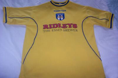 maillot de colchester united exterieur 2000-2001 pas cher