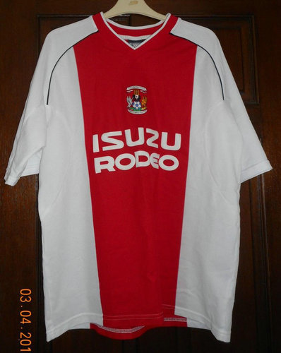 maillot de coventry city fc exterieur 2003-2005 rétro