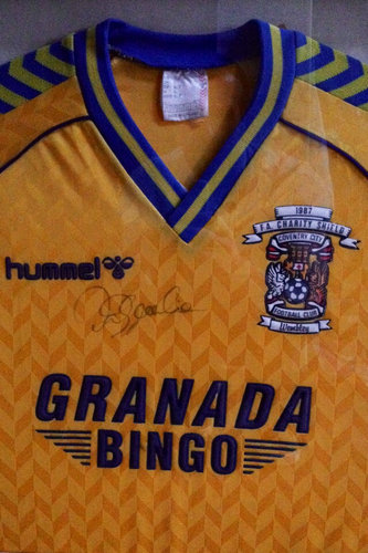 maillot de coventry city fc réplique 1987-1988 rétro