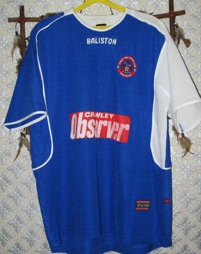 maillot de crawley town fc exterieur 2009-2010 rétro