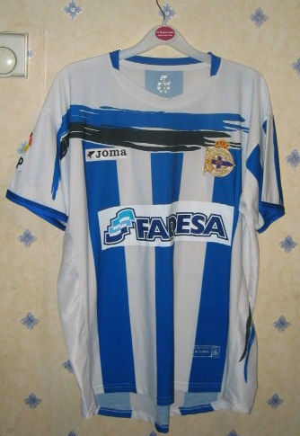 maillot de deportivo la corogne domicile 2006-2007 rétro