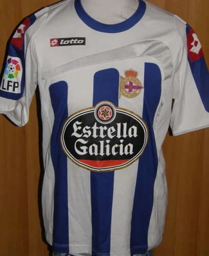 maillot de deportivo la corogne domicile 2009-2010 rétro