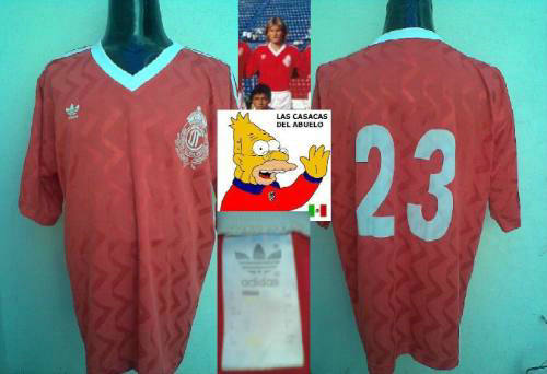 maillot de deportivo toluca domicile 1984 rétro